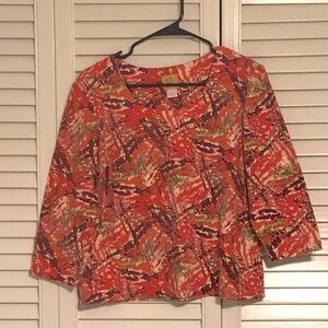 Ruby are Colorful Three-quarter sleeve Top